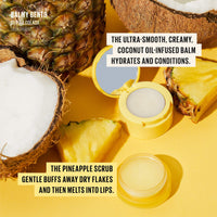 Thumbnail for KAJA Lip Balm - Balmy Bento | Scrub, with Coconut Oil, Clear Finish Treatment, Moisturize, Exfoliate, Smoothes Butter Lips Care, Compact Travel Size, Piña Colada, Mother's Day, 0.4 Oz