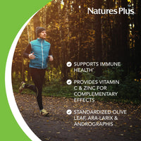 Thumbnail for NaturesPlus Herbal Actives Tri-Immune, Extended Release - 60 Tablets - Vegetarian, Gluten Free - 30 Servings