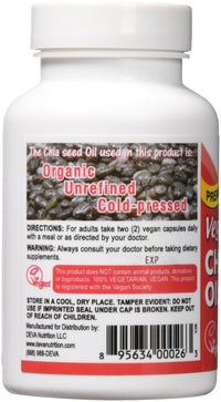 Thumbnail for Deva Vegan Vitamins Chia Seed Oil 500 Mg Vcap, 90 Count