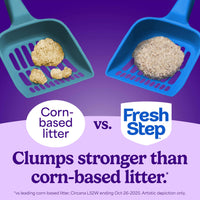 Thumbnail for Fresh Step Clumping Cat Litter, Multi-Cat, Long Lasting Odor Control Kitty Litter with Activated Charcoal, Low Dust Formula, 14 lb