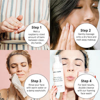 Thumbnail for grace & stella Makeup Remover Cleansing Balm - Hydrating Facial Cleanser with Vitamin E for Soft, Nourished Skin - Melt Stubborn Waterproof Make Up, Mascara, Eye Liner - Vegan Skincare (102g/ 4.3 oz)