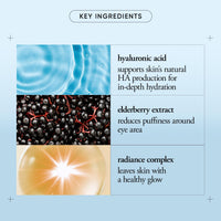 Thumbnail for philosophy hope in a jar eye revival serum eye cream - with hyaluronic acid, elderberry extract & tangerine peel extract- hydrates and reduces puffiness - 0.5 fl oz