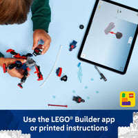 Thumbnail for LEGO Marvel Miles Morales Mech vs. Spider-Man 2099 Building Toy for Boys & Girls - Poseable Super Hero Mech & 2 Marvel Minifigures for Kids & Fans, Ages 6+ - Gift Idea for Birthdays - 76337