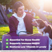 Thumbnail for Natrol Fast Dissolve Vitamin D3 5,000 IU, Dietary Supplement for Bone and Joint Health, Bone Support Supplement, 90 Tablets, 90 Day Supply