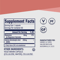 Thumbnail for VIMERGY GABA with Magnesium – Supports Nervous System Function – Promotes Relaxation – Kosher, Vegan & Gluten-Free – 60 Capsules