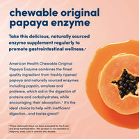 Thumbnail for American Health Chewable Original Papaya Enzyme 250 Chwbls