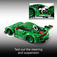 Thumbnail for LEGO Technic Porsche 911 GT3 R Rexy AO Racing Car Building Toy for Boys & Girls - Car Toy W/Realistic Steering & 6-Cylinder Engine for Kids & Auto Fans, Ages 11+ - Gift Idea for Birthdays - 42224