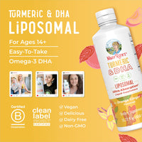Thumbnail for MaryRuth Organics | Liposomal Turmeric & DHA | Curcumin | Ginger Root Oil | Algal DHA & Vitamin E | Cognitive Function | Mood Support | Joint Health | Liquid Supplement | 15.22 oz