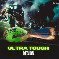 Thumbnail for LIGHTRO - Foam Glow in The Dark Football - Super Bright - Smart LEDs - Batteries Included - Football Game for Kids 8 9 10 11 12 - A Perfect Birthday and Summer Gift
