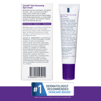 Thumbnail for CeraVe Skin Renewing Eye Cream For Wrinkles, Under Eye Cream With Peptides + Caffeine + Niacinamide, For Wrinkles & Crows Feet, Paraben Free & Opthalmologist Tested