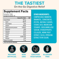 Thumbnail for Zenwise Health Digestive Enzyme Breath Mints for Gut Health, ICY Peppermint Flavor - Digestive Enzymes for Bloating Relief & Gut Support - Multi Enzymes Digestion Supplement - 30 Chewable Tablet