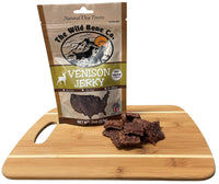 Thumbnail for The Wild Bone Company Venison Jerky Dog Treats | Natural High Protein Chewy Training Bits | Made in the USA, 2 Ounces