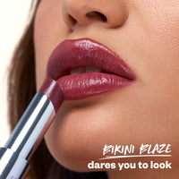 Thumbnail for Kosas Wet Stick Moisturizing Shiny Sheer Lipstick with Ceramides, Hyaluronic acid, Peptides and Mango Butter - Soothes, Softens, and Moisturizes Lips – Bikini Blaze
