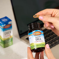 Thumbnail for Carlson - Vegetarian DHA, 500 mg DHA, Plant Based, Sustainably Sourced from Algae, Brain Support, Mood Health, 30 Softgels