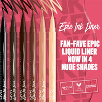 Thumbnail for NYX PROFESSIONAL MAKEUP Epic Ink Liner, Waterproof Liquid Eyeliner with Vegan Formula - Milk Chocolate (Brown Matte)
