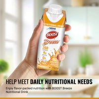 Thumbnail for BOOST Breeze Clear Nutritional Drink - 250 Calories - 19 Vitamins & Minerals - 9 g Protein – Fortified Clear with Vitamin A & Zinc - Orange Flavor - 8 fl oz (Pack of 24)