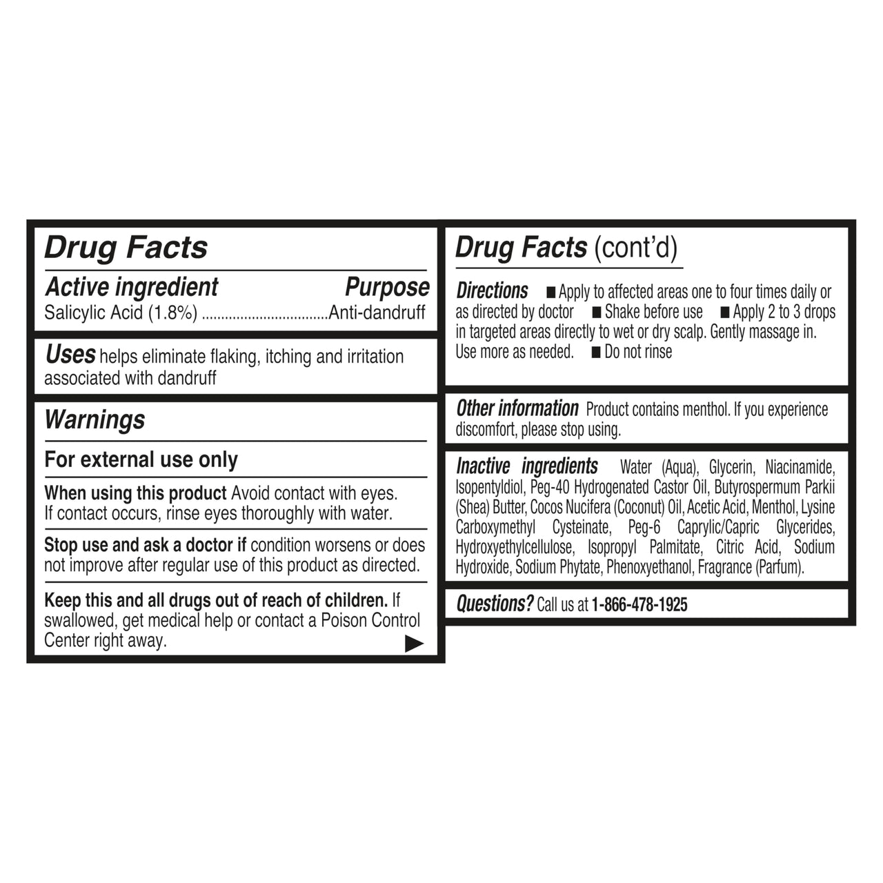 SheaMoisture Dandruff Treatment Scalp Repair & Hydrate Serum with Salicylic Acid & Scalp Repair Technology, Deeply Hydrates to Reduce Flakes & Itch, 2 fl oz