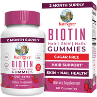 Thumbnail for MaryRuth Organics Biotin Gummies | Sugar Free | Vegan | Non-GMO | 2,500 mcg Biotin Supplement | Hair Skin and Nails Vitamins | Hair Growth Vitamins | Hair Growth Supplement | 60 Count