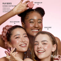 Thumbnail for KAJA 3 Colors Palette - Play Bento_Mochamallow | Powder Blusher, Highlighter, Cream Bronzer, Creamy Application, with Mango Seed Butter, Powdery Finish, Easy Finger Application, Lightweight Formula
