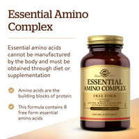 Thumbnail for Solgar Essential Amino Complex, 90 Vegetable Capsules - Free Form Essential Amino Acids - Non-GMO, Vegan, Gluten Free, Dairy Free, Kosher - 90 Servings
