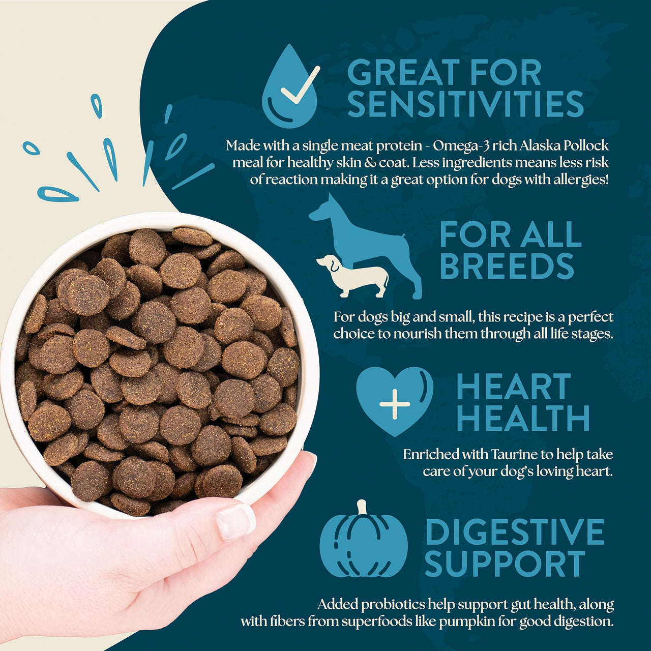 Earthborn Holistic Venture Alaska Pollock Meal & Pumpkin 4 lb. Limited Ingredient Grain-Free Dry Dog Food
