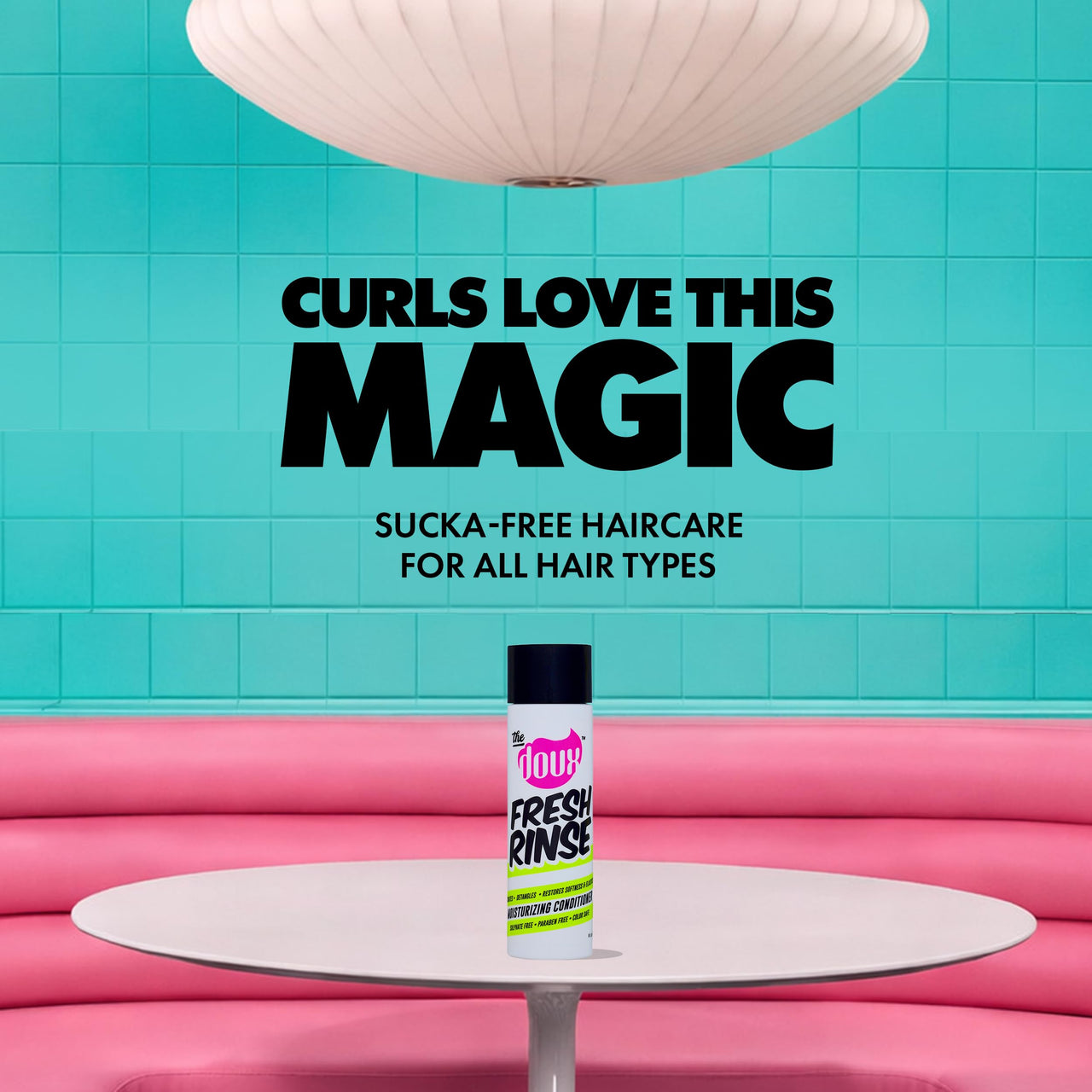 The Doux - FRESH RINSE Moisturizing Conditioner - Hydrating Hair Conditioner - Contains Shea Butter and Sea Silk - Sulfate-Free, Paraben-Free