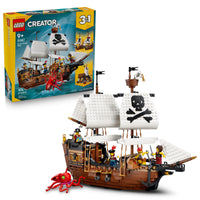 Thumbnail for LEGO Creator 3 in 1 Iconic Pirate Ship Toy - Building Set for Boys & Girls, Ages 9+ - Includes 5 Minifigures - Gift for Kids' Birthdays - 31387