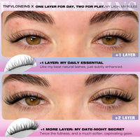 Thumbnail for Natural Lash Extension Kit 168Pcs Lash Clusters Kit Wispy Eyelash Extensions 9-12MM Individual Lashes Extensions with Bond and Seal Lash Glue and Eyelash Extension Tweezers DIY at Home by TNFVLONEINS