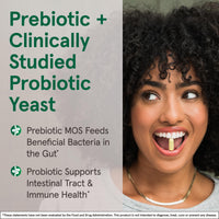 Thumbnail for Jarrow Formulas Saccharomyces Boulardii + MOS Probiotics for Digestive Health and Intestinal Tract Support - 5 Billion CFU Per Serving - 90 Delayed Release Caps - Probiotic + Prebiotic - 90 Servings