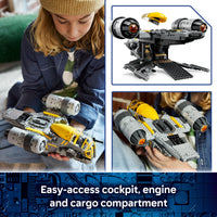 Thumbnail for LEGO Star Wars: The Mandalorian and Grogu The Razor Crest Building Toy - Build and Display Set for Boys & Girls, Ages 10+ - Star Wars Gifts for Birthdays & Fans - 75447