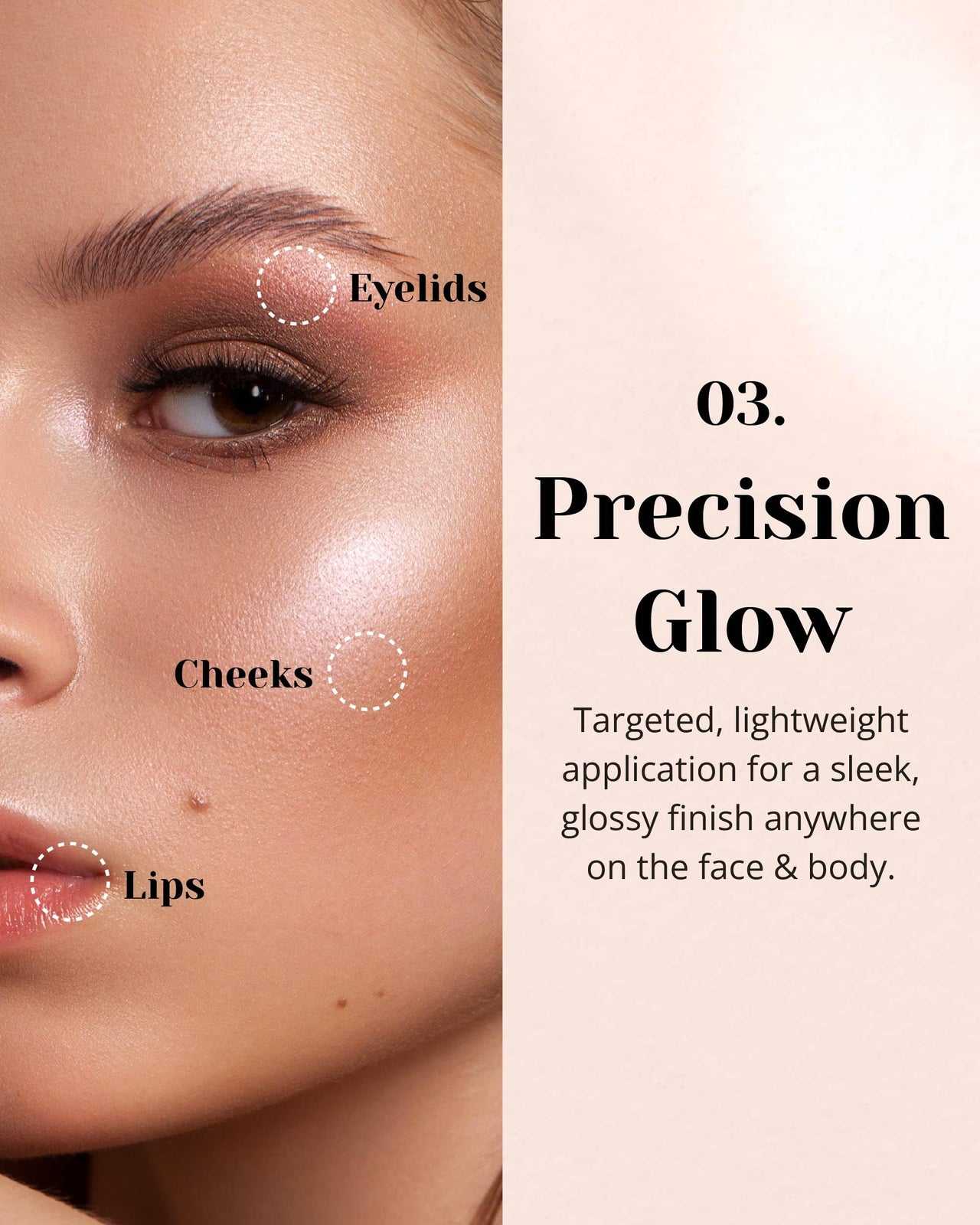 Glint Liquid Gel Highlighter (Dewy Moon, 0.1oz) + Face & Body Glitter Gel (Mood Fatal, 0.1oz) - Korean Makeup Set for Eyes, Cheeks, Nose, Lips, Body & Hair, Perfect for Parties, Festivals & Concerts