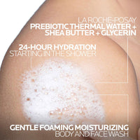 Thumbnail for La Roche-Posay Lipikar AP+ Gentle Foaming Moisturizing Wash, Shea Butter + Niacinamide + Glycerin, Moisturizing Body Wash & Face Wash For Dry Skin, National Eczema Association Accepted, Soap Free