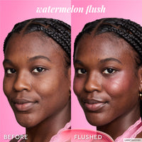 Thumbnail for Glow Recipe Niacinamide Dewy Flush Tinted Serum - 100% Glowy Skincare Makeup to Smooth, Hydrate & Brighten - Liquid Korean Makeup with Buildable Soft Pink Tint - Watermelon Flush (0.4 oz)