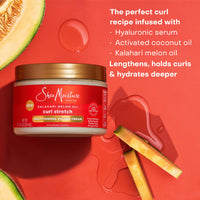 Thumbnail for SheaMoisture Curl Stretch Multi-tasking Volume Cream Kalahari Melon Oil and a Tropical Vacation Scent With Hydrating Hyaluronic Serum, Defines Type 4 Curls For Days 11 Fl Oz