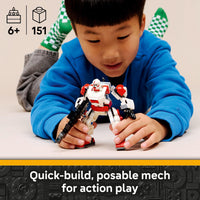 Thumbnail for LEGO Star Wars Clone Shock Trooper Mech Building Toy for Boys & Girls - Poseable Star Wars Figure W/Pretend Play Blaster & Stud Shooter for Kids & Fans, Ages 6+ - Gift Idea for Birthdays - 75448