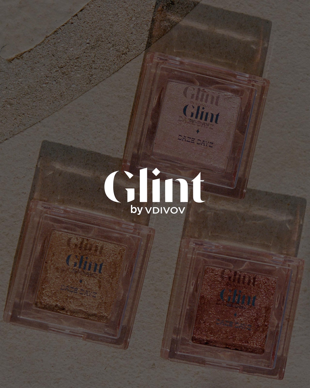 Glint Marble Highlighter (Icicle Moon, 0.08oz) - Korean Makeup. Inspired Baked for Smooth, Radiant Glow, Long-Lasting Wear. Enriched with Micro Pearl Particles