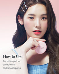 Thumbnail for THESAEM Saemmul Perfect Pore Pink Pact - Makeup Finishing Pressed Powder for Sebum Control and Pore Minimization, Soothes Sensitive Skin with Calamine, Setting Powder, Clumps Free 12g