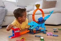 Thumbnail for Hot Wheels City T-Rex Chomp Down Track Set & 1 Toy Car
