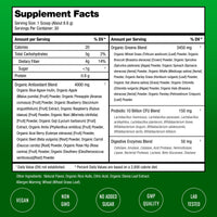 Thumbnail for NutraChamps Super Greens Powder Premium Superfood | 20+ Organic Green Veggie Whole Foods | Wheat Grass, Spirulina, Chlorella & More | Antioxidant, Digestive Enzyme & Probiotic Blends