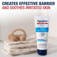 Thumbnail for Aquaphor Baby Diaper Rash Cream, 3-in-1 Diaper Rash Relief, 3.5 Oz Tube, (Pack of 3)