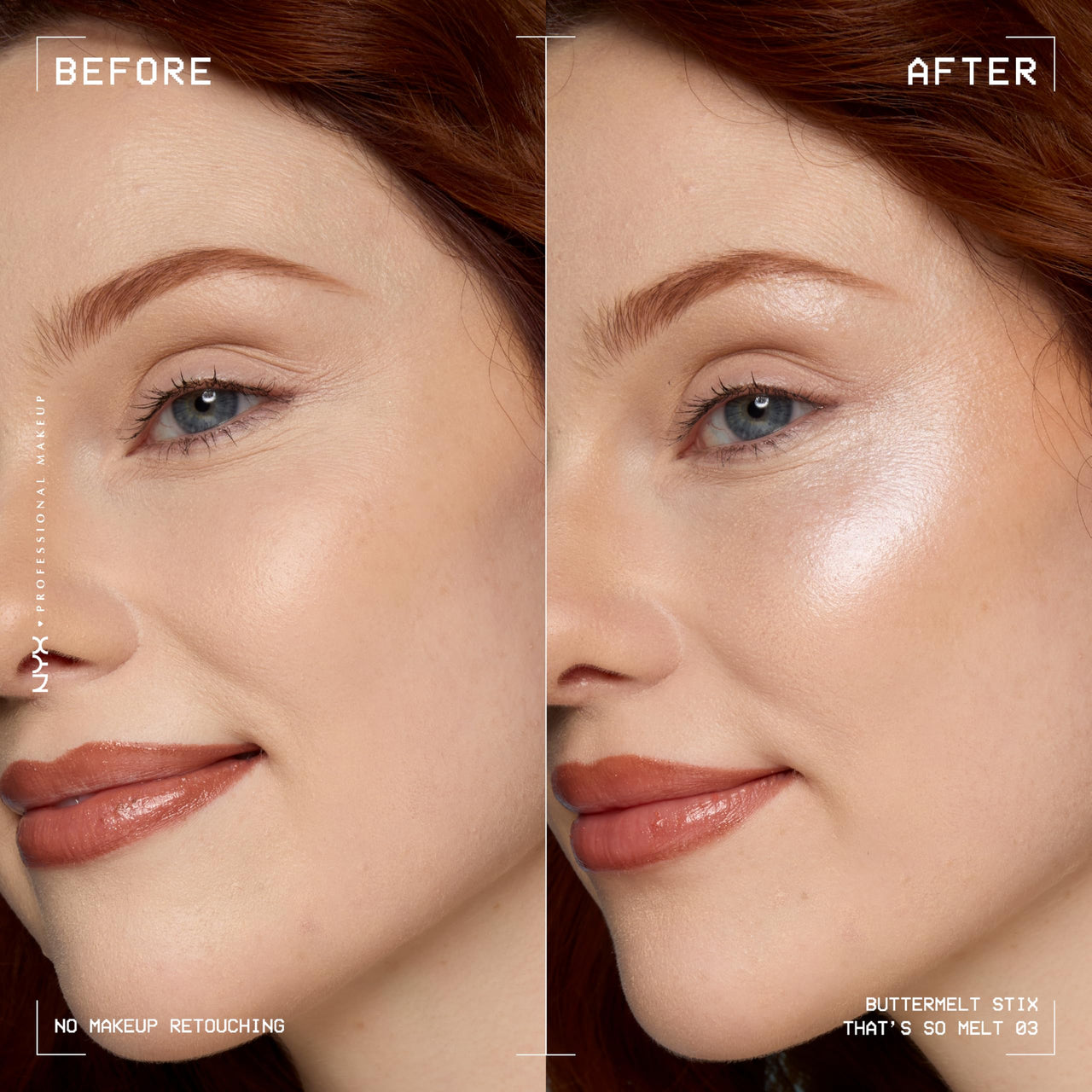 NYX PROFESSIONAL MAKEUP Buttermelt Glaze Stix, Non-Greasy Highlighter Stick With Up To 8HR Make Up Wear - 03 That's So Melt (White)