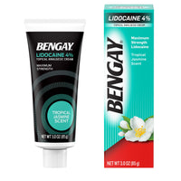 Thumbnail for Bengay Lidocaine Pain Relief Cream, Maximum Strength OTC, Non-Greasy Topical Analgesic with 4% Lidocaine to Desensitize Nerves, Numbing Cream with a Soothing Jasmine Scent, 3 oz
