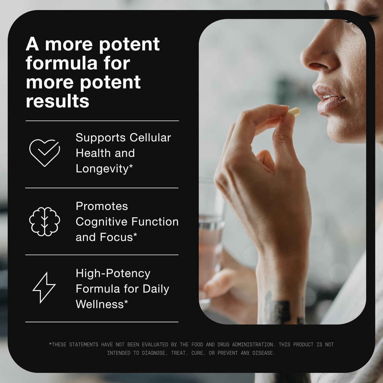 Toniiq Ultra High Strength 1500mg NAD+ Supplement - Clinically Studied Ingredients with Patented RiaGev-WS™, Resveratrol, and Niacin - 60 Capsules
