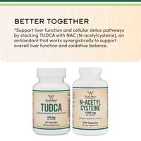 Thumbnail for TUDCA Bile Salts Liver Support Supplement, 500mg Servings, Liver and Gallbladder Cleanse Supplement (60 Capsules, 250mg) Genuine Bile Acid TUDCA with Strong Bitter Taste by Double Wood