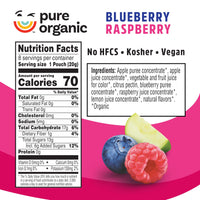 Thumbnail for Pure Organic Twisted Fruit Bites, Kids Snacks, Fruit Snacks, Blueberry Raspberry, 5.6oz Box (8 Pouches)