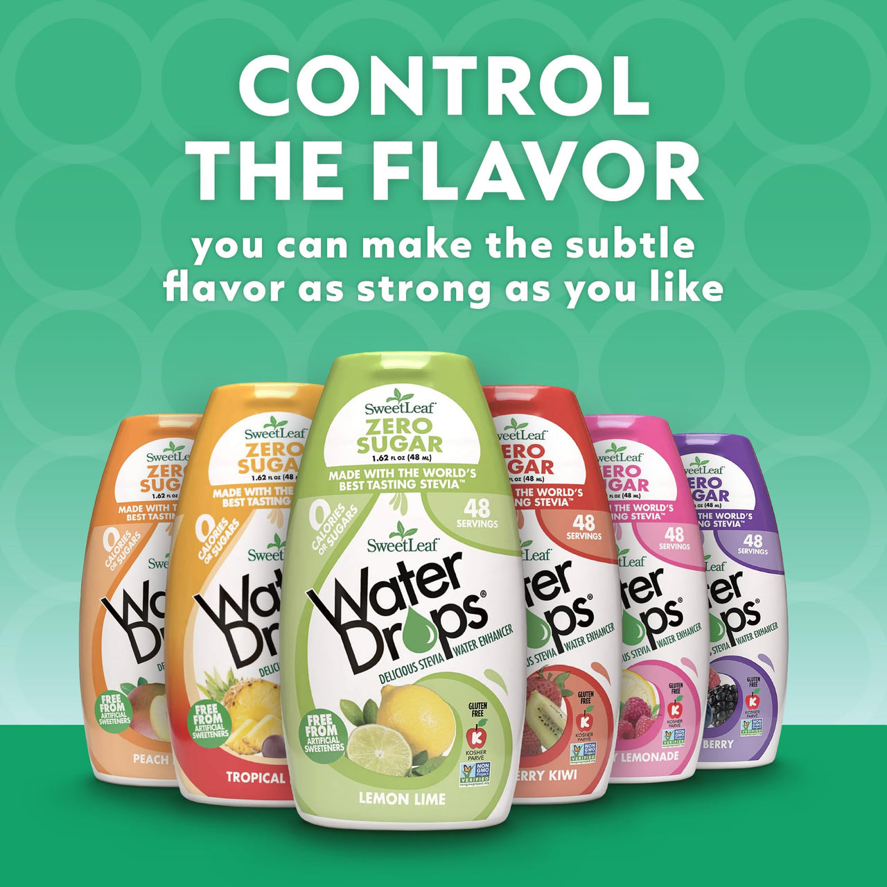 SweetLeaf Water Drops - Lemon Lime Water Enhancer, Sugar Free Sweet Leaf Stevia Water Flavoring Drops, 1.62 Oz Ea (Pack of 2)