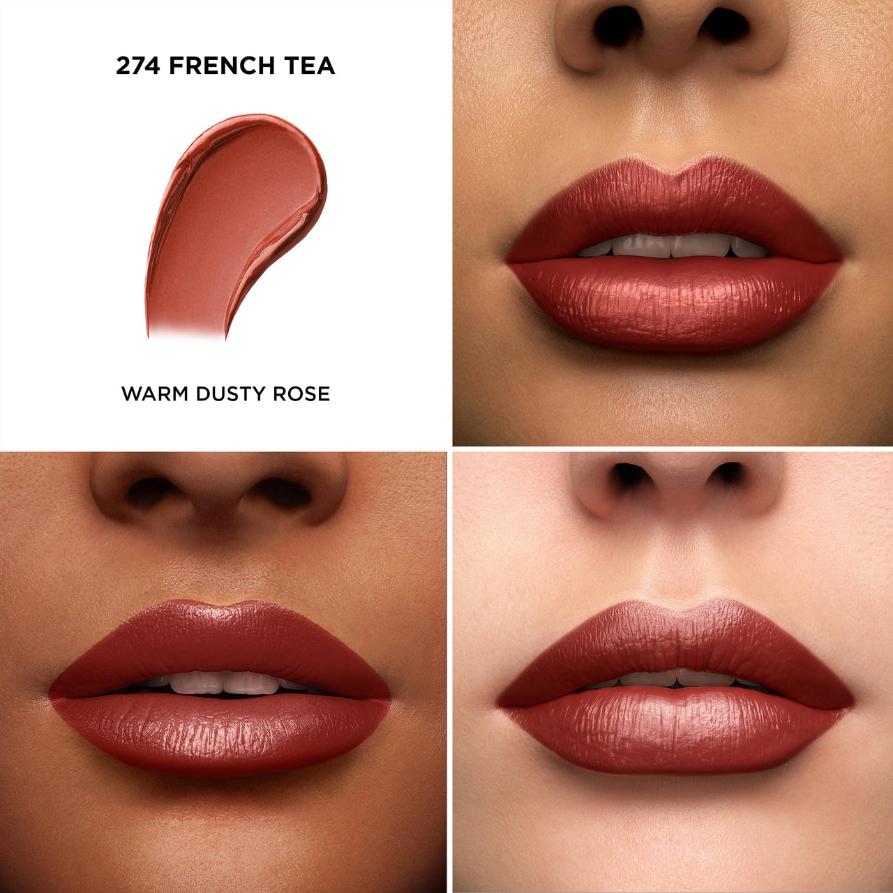 Lancôme L'Absolu Rouge Hydrating Cream Lipstick - Smudge-Resistant & Luminous Finish - Up To 18HR Comfort - 274 French Tea