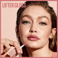 Thumbnail for Maybelline Lifter Gloss, Hydrating Lip Gloss with Hyaluronic Acid, High Shine for Plumper Looking Lips, Reef, Peachy Neutral, 0.18 Ounce