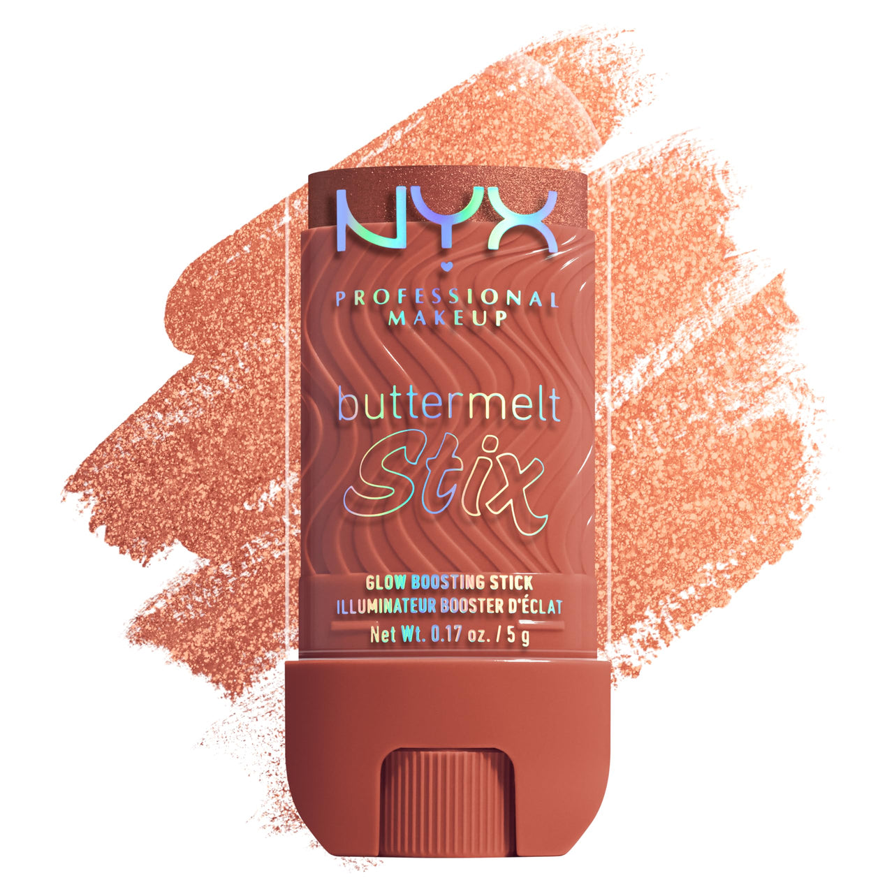 NYX PROFESSIONAL MAKEUP Buttermelt Glaze Stix, Non-Greasy Highlighter Stick With Up To 8HR Make Up Wear - 13 Left On Melt (Copper)