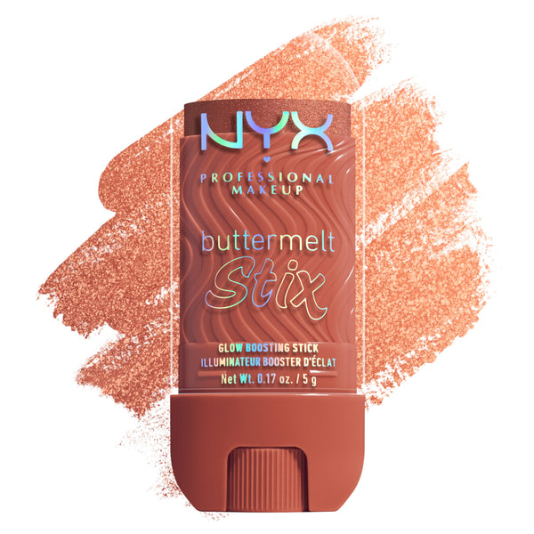 NYX PROFESSIONAL MAKEUP Buttermelt Glaze Stix, Non-Greasy Highlighter Stick With Up To 8HR Make Up Wear - 13 Left On Melt (Copper)